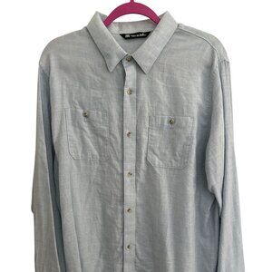 Travis Mathew - Casual Long Sleeve Button Down - NWOT - Light Blue - XL